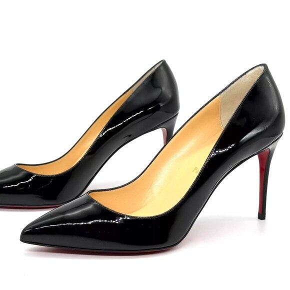 Christian Louboutin PIGALLE FOLLIES 85 Patent Leather Heels Pumps Shoes - Picture 6 of 13